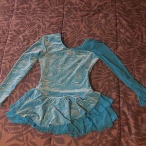 Light blue figure skating dress